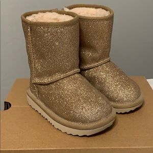 Toddler UGGs - gold glitter